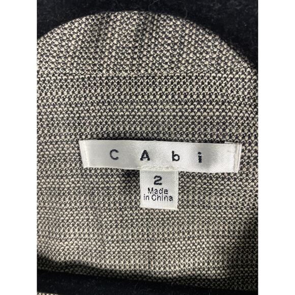 CAbi, Size 2, Gray Brown Tweed Blazer, Relaxed, Fitted, Academia, Lightweight - Picture 4 of 8